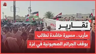 مأرب.. مسيرة حاشدة تطالب بوقف الجرائم الصهيونية في غزة