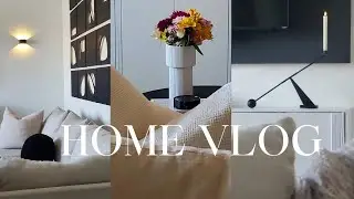 HOME VLOG | MORE HOME UPDATES | ABSTRACT GALLERY WALL | ALLESIN SMART SHADES + MORE !