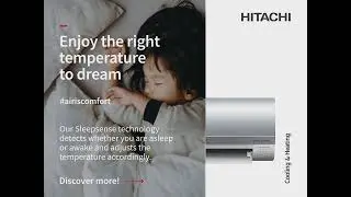 The right temperature to sleep #airislife| Hitachi Cooling & Heating SEA