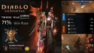 Blood Knight Legend in Tower War PvP with 71% winrate | Diablo Immortal | Abomination