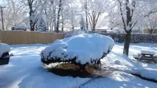 Snowfall in South Bend Indiana November 22 2015