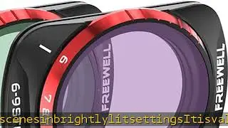 Freewell VND Filters 2-Pack Variable ND 1-5 Stop, 6-9 Stop for Osmo Pocket 3 - Adjust Exposure in R