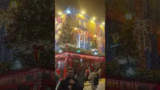 Christmas Time in Ireland's Temple Bar Dublin pt2 #foryou #ireland #dublin #followme #reels #shorts