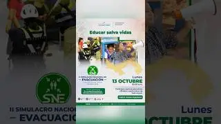 CONFERENCIA DE PRENSA POR II SIMULACRO NACIONAL DE EVACUACI&Oacute;N &laquo; EDUCAR SALVA VIDAS &raquo;