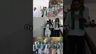 BRS MLAs protest over Agricultural Crisis in Telangana | Overseas News