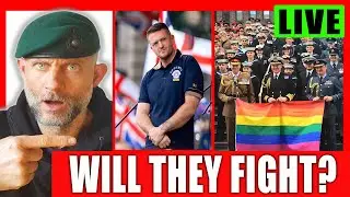 WHOSE Side Will The UK Military Take In Civil War | Tommy Robinson Free Speech Parade March London