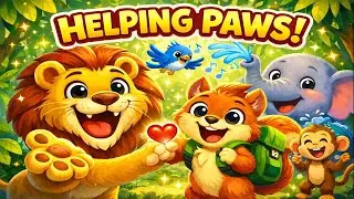 Helping Paws & Jungle Dance Party | Kids Songs About Friendship