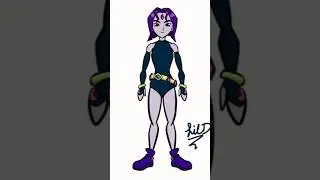 Raven Drawing Timelapse #raven #teentitans #azarath #azarathmetrionzinthos #cartoonnetwork #drawing