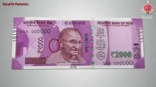 Features of the new Rs.2000 note issued by the RBI