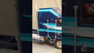 Kenworth Aerodyne by Round 2 Models finished. #scalemodel #bigrig #semitruck #heavyhaul heavyhaul