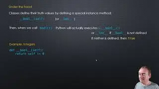 Python 3: Deep Dive (Part 1) : Booleans: Truth Values - Lecture
