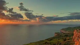 🧘 Deep Relaxing Meditation Video for good sleep, stress relief & inner peace, Dingli Cliffs, Malta