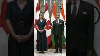 EAM Jaishankar meets Canadian counterpart M&eacute;lanie Joly | #jaishankar #canada #hyderabad