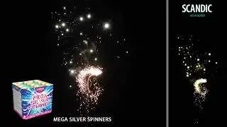 Mega Silver Spinner 12-Schuss-Feuerwerk-Batterie von J-Fireworks
