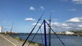 Uk sea fishing North Shields the river Tyne