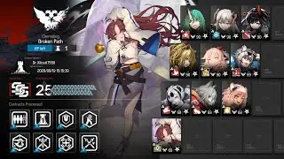 【Arknights CC#0】Broken Path - Risk 25 - Only Waifu Ops
