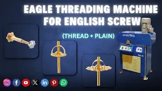Eagle Gold & Silver English Screw Making Machine l Goldsmith Cut Piece Thread Machine l Earring Post
