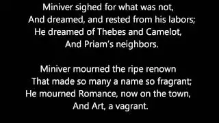 Miniver Cheevy - Edwin Arlington Robinson - (02)