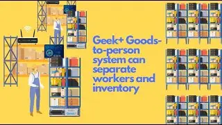 How Geek+ Goods-to-person picking system helps disinfection of inventory?