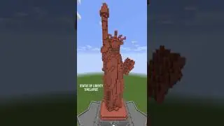 Statue of Liberty made with Copper Timelapse😀