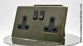 Screwless Select Old Brass Sockets and Switches