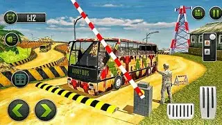 Army Bus Driving Simulator Game 2021 | Offroad Military Coach Bus Driving Simulator Android Gameplay