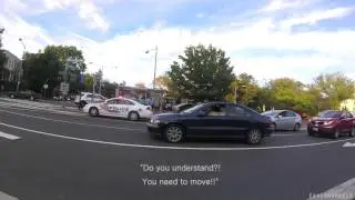 DC MPD police officer yells at motorist for stopping for police
