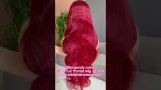 🤩This color is fire now! Who wanna slay?#burgundywig#wigs #hairstyle #hair