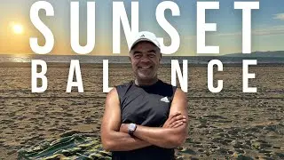 20-Minute Golden Hour Beach Yoga | Find Balance, Strength, and Peace at Sunset