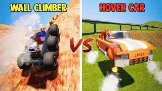 WALL CLIMBER vs HOVER CAR | Brick Rigs