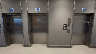3 NEW Sleek and Smooth Otis Traction Elevators in Tru by Hilton Kearney in Kearney, Nebraska 