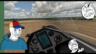 Outlanding Ventus B Außenlandung