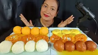 Asmr Eating Gulab Jamun, Rasgulla, Rajbhog, Rasmalai And Jalebi, Eating Indian Sweets, Mukbang 