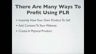Earn 500USD From PLR Profit Jacker PART 1 100% FREE CROSS