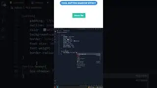 CSS Button Shadow Hover Effect 💡  #coding  #frontendcourse #css