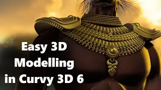 Easy 3D Modelling in Curvy 3D 6 - Loft, Brush Strokes & Rendering