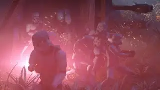 Crosshair and Omega fight Stormtroopers - The Bad Batch Season 3 Episode 3