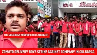 Zomato Delivery BOYS Strike In GULBARGA