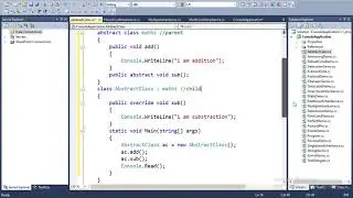 C# Console Abstract Class #40