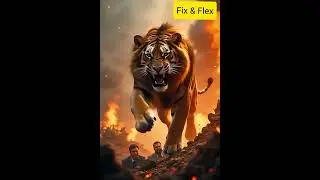 Tiger roaring | AI generated 😍 #ai #stablediffusion #fixandflex