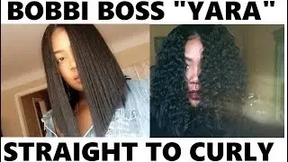 Curling Yara Wig - Transforming Bobbi Boss Yara Wig to Curly BOB