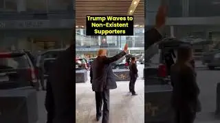Trump propaganda stunt GOES WRONG as new footage leaks&hellip; Waving to NOBODY?!