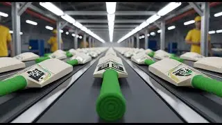Inside Cricket Bat Factory &ndash; (Full Process)#cricketbatmaking  #factoryprocess #cricketbat #psl2026