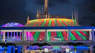 Space Mountain Holiday Overlay at Mickey's Very Merry Christmas Party 2023