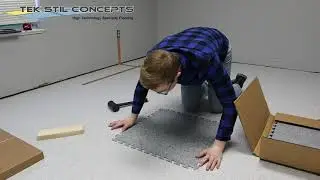 ESD Flooring Installation: Fast motion installation of EURO-FLEX Easy ESD Interlocking Vinyl Tile