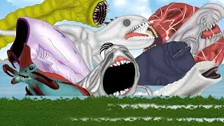 ALL EATERS FINAL WAR 🔥 Space Eater vs Bloop vs Ningen Sea | Who Wins?