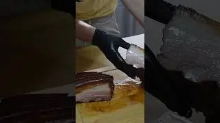 Копчёная свиная грудинка !  #Копчение  #вкусно #гриль #рецепт #свинина  #pig #grill