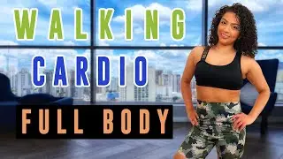 17 MIN FULL BODY WALKING CARDIO WORKOUT (NO EQUIPMENT)