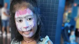 kitty Face Painting#michigan #viral #tamil #india #trending #daughter #shortfeed #aquarius #america
