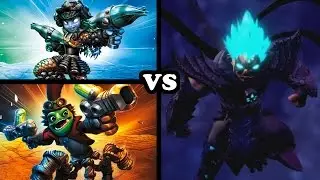 Skylanders Imaginators - All Quickshot Sensei + Quickshot Imaginator VS Super Kaos
